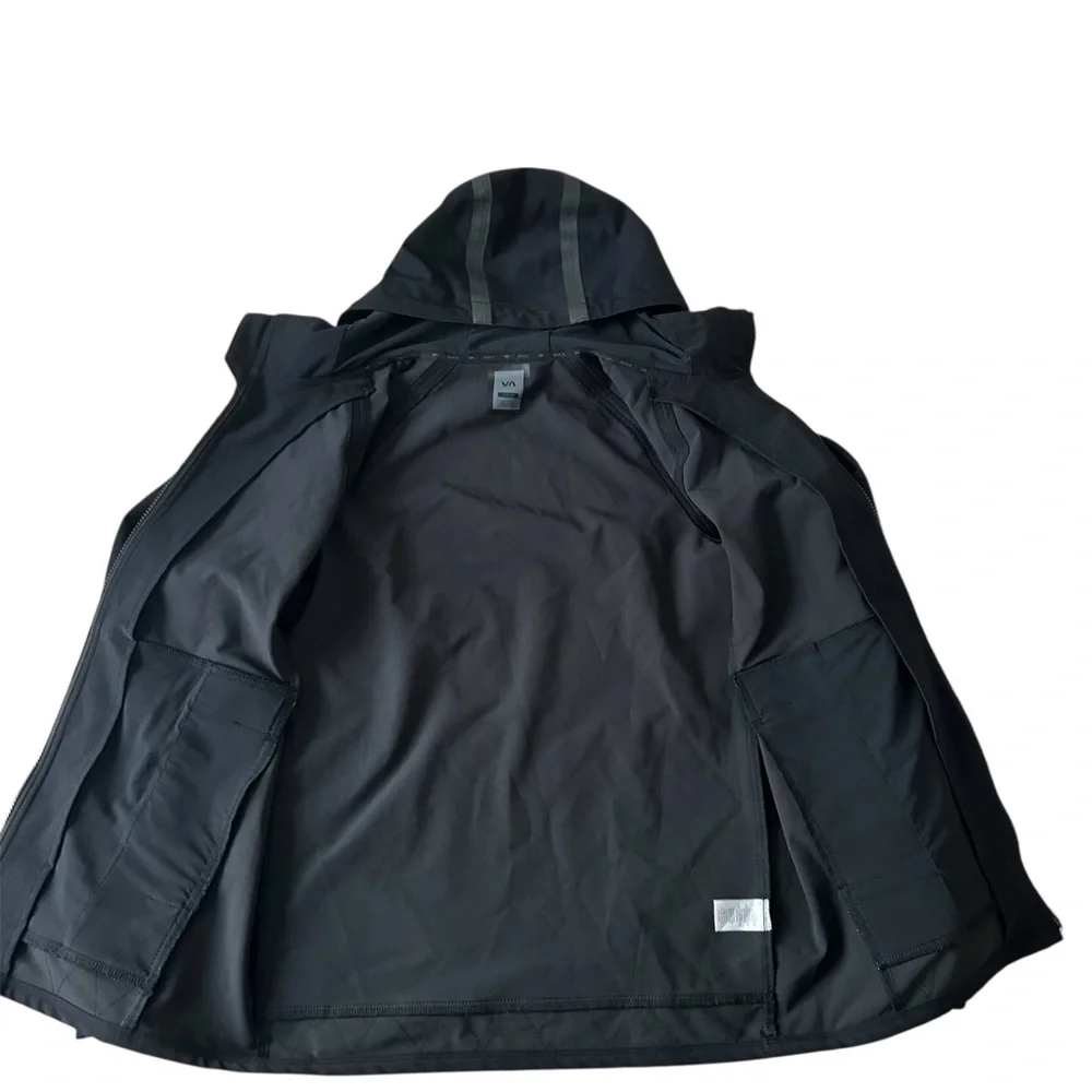 RVCA Grappler Black Jacket Mens Small NWT - Picture 6 of 11